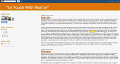 Desktop Screenshot of dannydintouchwithreality.blogspot.com