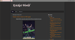 Desktop Screenshot of kriketworld.blogspot.com