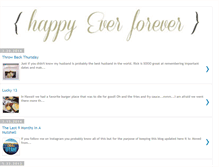 Tablet Screenshot of ourhappyeverforever.blogspot.com