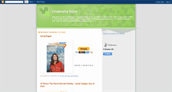 Desktop Screenshot of cinderellastore.blogspot.com