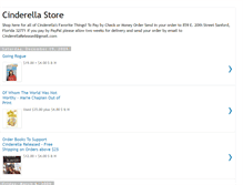 Tablet Screenshot of cinderellastore.blogspot.com