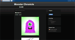 Desktop Screenshot of monster-chronicle.blogspot.com