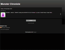 Tablet Screenshot of monster-chronicle.blogspot.com