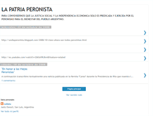 Tablet Screenshot of lapatriaperonista.blogspot.com