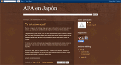 Desktop Screenshot of afaenjapon.blogspot.com