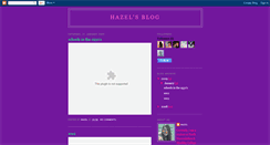 Desktop Screenshot of hazelarmstrong.blogspot.com