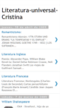 Mobile Screenshot of literatura-universal-cristina.blogspot.com