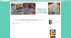 Desktop Screenshot of berlinquilter.blogspot.com