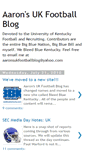 Mobile Screenshot of aaronsukfootballblog.blogspot.com