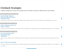 Tablet Screenshot of clickbankstrategies.blogspot.com