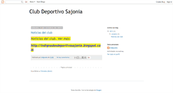 Desktop Screenshot of clubdeportivosajonia.blogspot.com