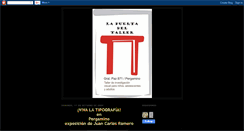 Desktop Screenshot of lapuertadeltaller.blogspot.com