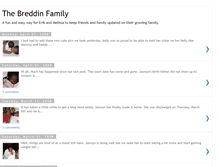 Tablet Screenshot of breddinfamily.blogspot.com