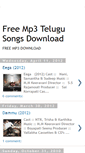 Mobile Screenshot of freemp3telugudownloads.blogspot.com
