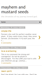 Mobile Screenshot of mayhemandmustardseeds.blogspot.com