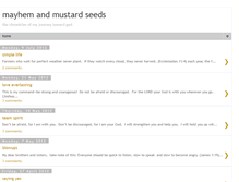 Tablet Screenshot of mayhemandmustardseeds.blogspot.com