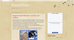 Desktop Screenshot of franciebags.blogspot.com