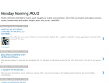 Tablet Screenshot of mondaymojo.blogspot.com