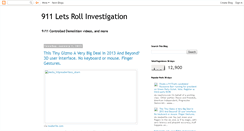Desktop Screenshot of 911letsrollinvestigation.blogspot.com