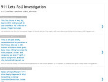 Tablet Screenshot of 911letsrollinvestigation.blogspot.com