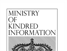 Tablet Screenshot of ministryofkindredinformation.blogspot.com