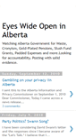 Mobile Screenshot of eyeswideopeninalberta.blogspot.com