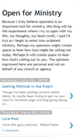 Mobile Screenshot of openforministry.blogspot.com