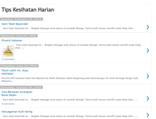 Tablet Screenshot of kesihatanharian.blogspot.com