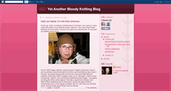 Desktop Screenshot of anotherbloodyknittingblog.blogspot.com