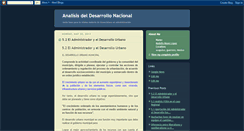 Desktop Screenshot of analisisdeldesarrollonacional.blogspot.com