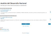 Tablet Screenshot of analisisdeldesarrollonacional.blogspot.com