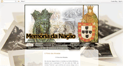 Desktop Screenshot of memoriadanacao.blogspot.com