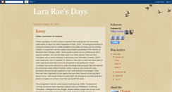 Desktop Screenshot of lararaesdays.blogspot.com