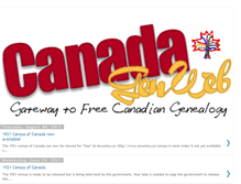 Tablet Screenshot of canadagenweb.blogspot.com