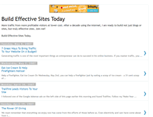 Tablet Screenshot of buildeffectivesitestoday.blogspot.com