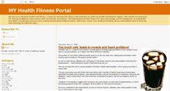 Desktop Screenshot of myhealthfitnessportal.blogspot.com
