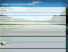 Tablet Screenshot of canadaunaaventuraenfamilia.blogspot.com