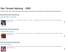 Tablet Screenshot of dariteratakmaklang2009.blogspot.com