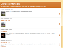 Tablet Screenshot of glimpsesintangible.blogspot.com