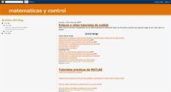 Desktop Screenshot of matematicasycontrol.blogspot.com