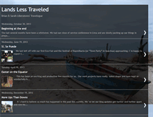Tablet Screenshot of landslesstraveled.blogspot.com