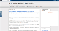 Desktop Screenshot of knitandcrochetpatternchat.blogspot.com