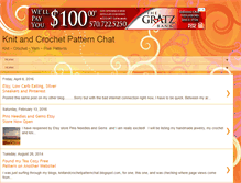 Tablet Screenshot of knitandcrochetpatternchat.blogspot.com