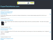 Tablet Screenshot of experttechadvice.blogspot.com