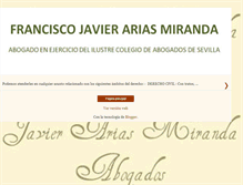 Tablet Screenshot of javierarias-abogado.blogspot.com