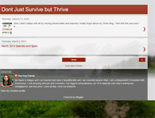 Tablet Screenshot of dontsurvivebutthrive.blogspot.com