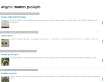 Tablet Screenshot of angelo-mamos-puslapis.blogspot.com
