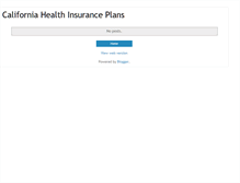 Tablet Screenshot of california-health-plans.blogspot.com