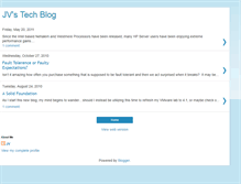 Tablet Screenshot of jvtechblog.blogspot.com