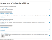 Tablet Screenshot of department-of-infinite-possibilities.blogspot.com